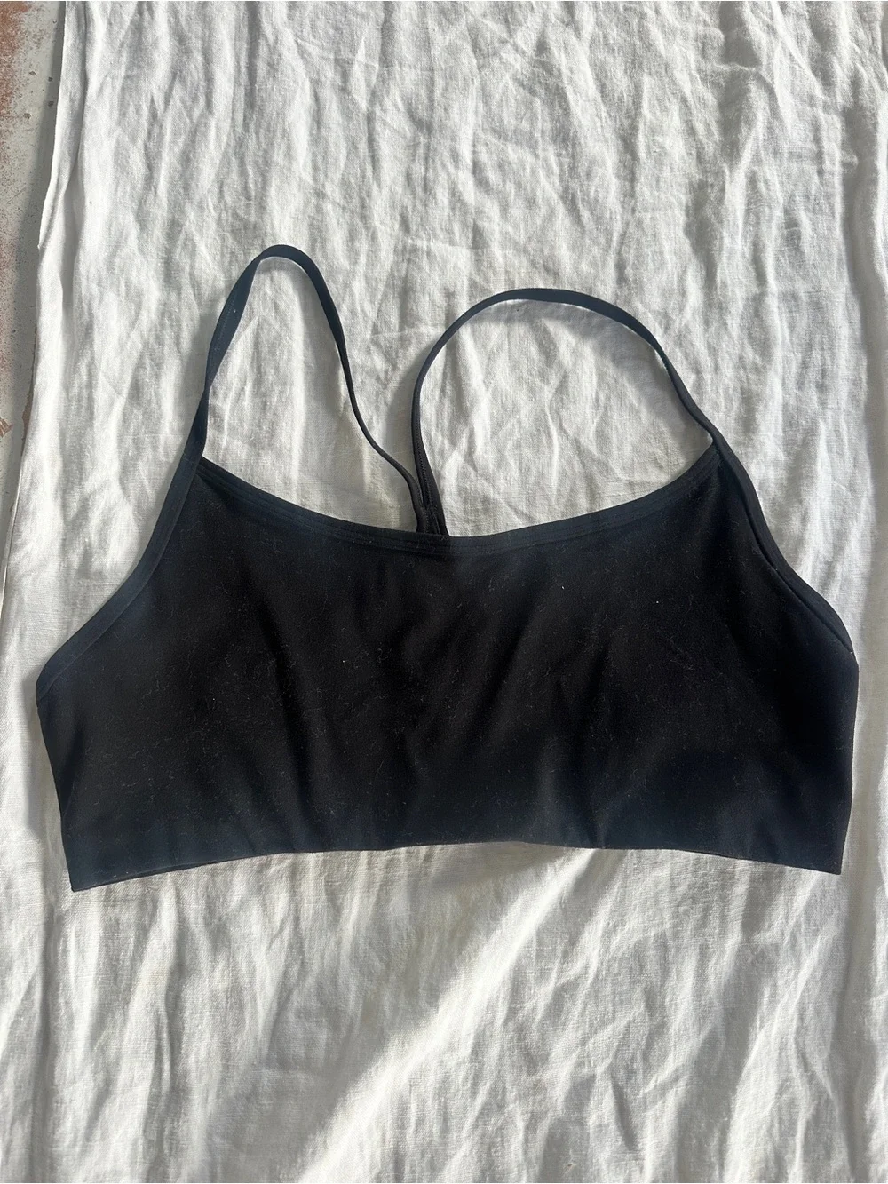 Vuori All The Feels Black Sports Bra sz L